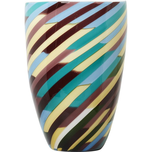 Vase vintage "Klee" de Laura de Santillana pour Venini, années 1984