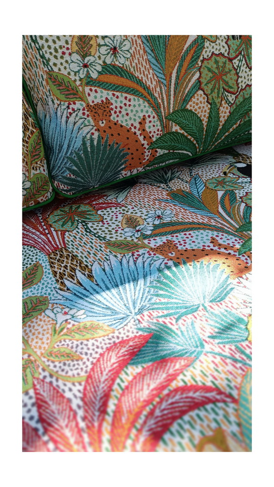 Image 1 of Divano tropicale vintage in bambù e rattan