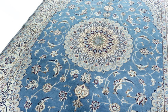 Image 1 of Squisito tappeto orientale Nain 9La con contenuto di seta - 301 x 196 cm - Annodato a mano