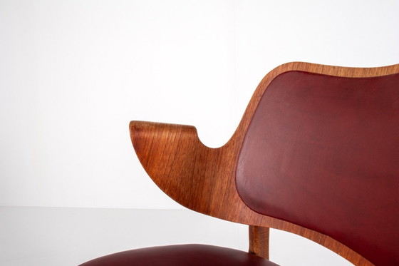 Image 1 of Model 107 Eiken & Teakhouten Fauteuil van Hans Olsen