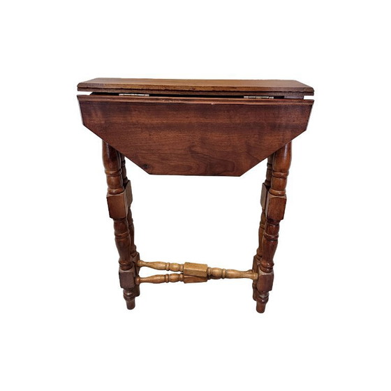 Image 1 of Vintage teakhouten hangoor bijzettafel, jaren 60/70