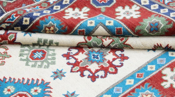Image 1 of Origineel handgeknoopt Ziegler Kazak tapijt, 210 x 143 cm. Nieuw en in uitstekende staat.