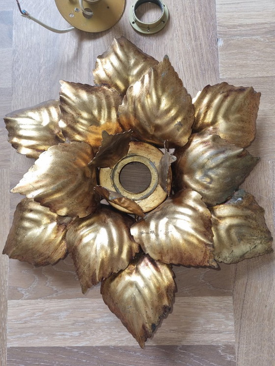 Image 1 of Plafonnier à feuilles d'or, 1960