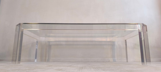 Image 1 of 😍✨ Stunning Altuglas and glass coffee table – signed Marc Micoud, circa 1970 ✨😍
