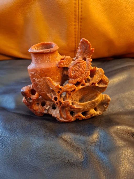 Vintage Soapstone Carving - Chinese 