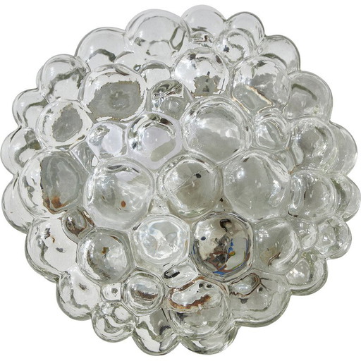 MK10136 Vintage bubbled glass wall lamp by Helena Tynell for Limburg, 1960