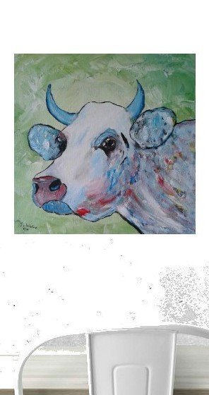 Image 1 of Peinture abstraite vache (3)