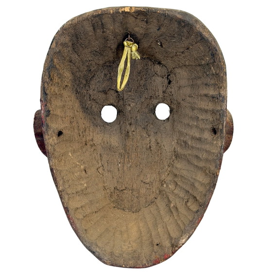 Antike bemalte nepalesische Schamanenmaske – Middle Hills – ca. 1900–1930 – Bildhauerei, Wood (photo 2 of 6)