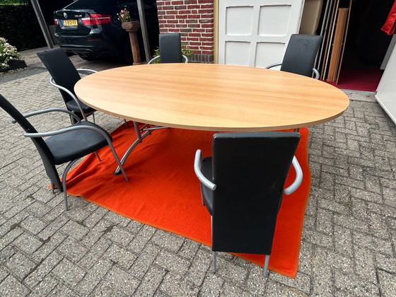 Vergadertafel Met 5 Stoelen – Kaptafels, Metal (photo 12 of 12)