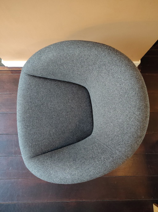 Grey Armchair Walter Knoll 369 – fauteuils, Metal, Wool (photo 2 of 5)