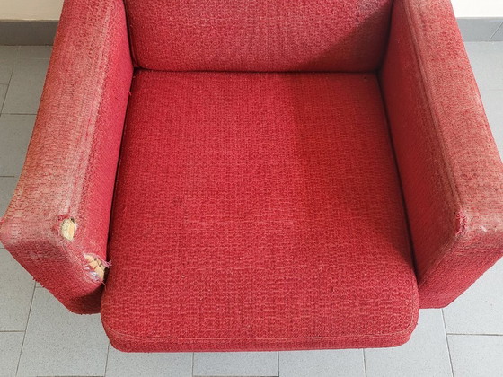Image 1 of Vintage rockabilly fauteuil uit de jaren 50, te restaureren door DLG Steiner Arp Guariche.