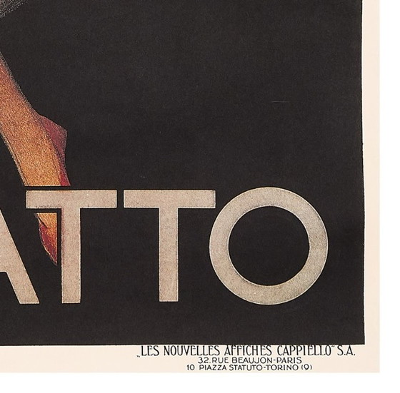 Image 1 of Leonetto Cappiello, c.a. ANNI '80 - CONTRATTO - Affiche pubblicitaria originale vintage