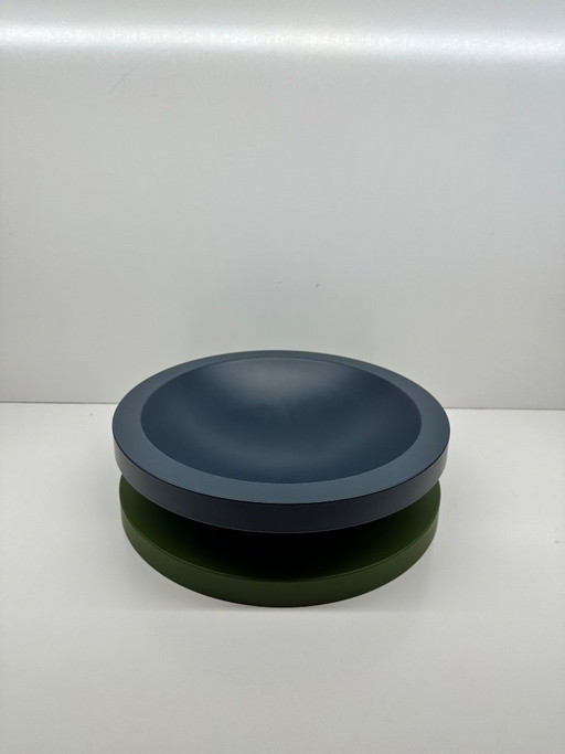 Basilico Cup Big Model 132 Ettore Sottsass for Marutomi Japan 1997 Blue Green Signed