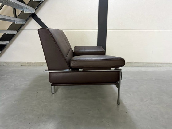 Poltrona Jori Metropole - pelle marrone scuro – Poltrone, polished steel (photo 7 of 11)