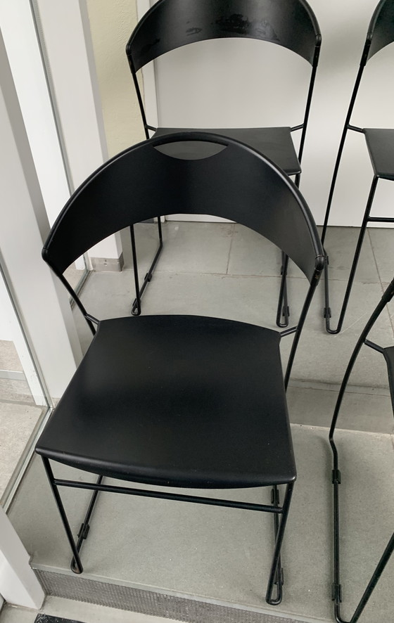 Image 1 of 6x Chaise Caruti Baleri Italia - Juliette HW 601 - Empilable