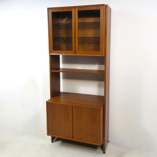 Vintage teak modular cabinet 1960s mid-century design