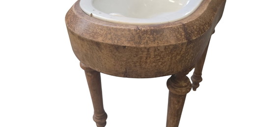 Image 1 of Rare bidet sur pied de la fin du XIXe siècle, signé G.C. RICHARD