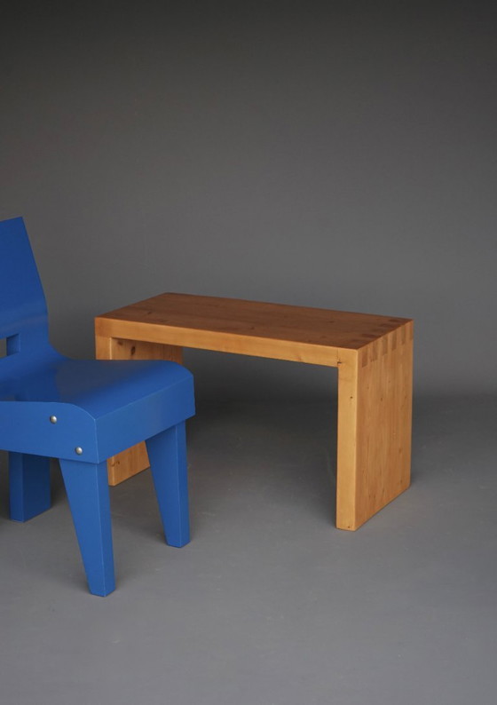 Image 1 of Vintage solid pine bench in the style of Ate van Apeldoorn, 1970s
