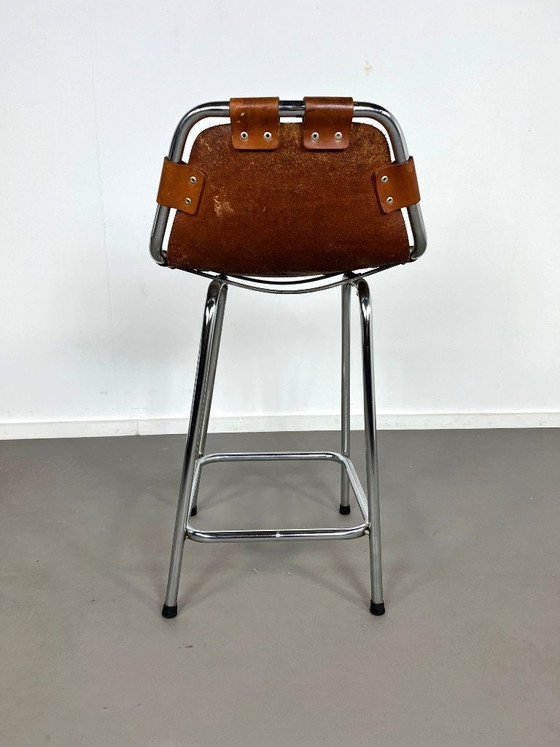 Image 1 of Taburete bajo de bar Les Arcs de mediados de siglo, diseñado por Charlotte Perriand, Francia, 60.