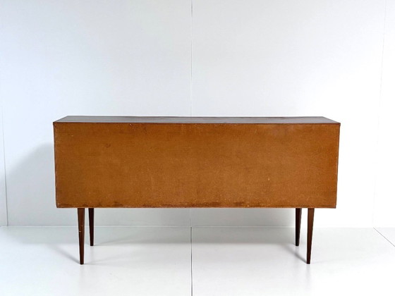 Credenza Vintage Mid-Century, Impiallacciatura Noce, anni '60, Credenze, Legno, Marrone, Mid Century Modern (foto 15 di 15)