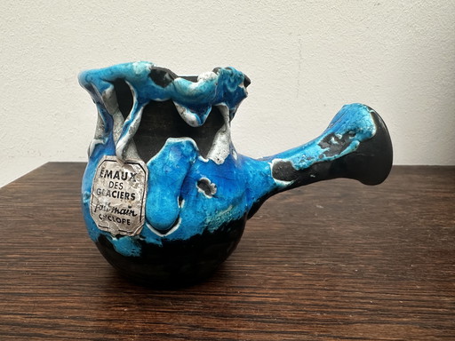 Jarra decorativa vintage - Cerámica Émaux des Glaciers Atelier du Cyclope Annecy