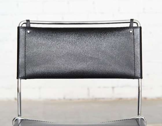 Image 1 of Leather Barstools by Giandomenico Belotti for Alias, 1980s, Set of 6