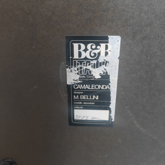 Image 1 of B&B Italia Camaleonda Module With Armrests - Black Leather