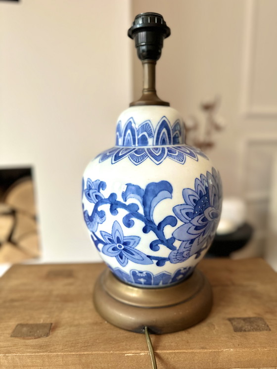 Image 1 of Chinese Table Lamp Blue White