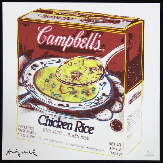 Image 1 of 1986 Carnegie Museum of Art Dopo Andy Warhol "Campbell's Soup Box" Litografia