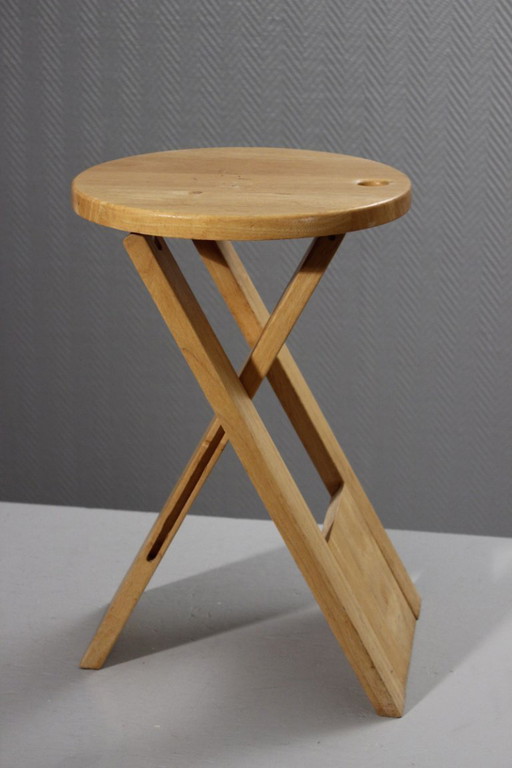 Vintage folding stool "Suzy", modernist design by Adrian Reed, 1980s