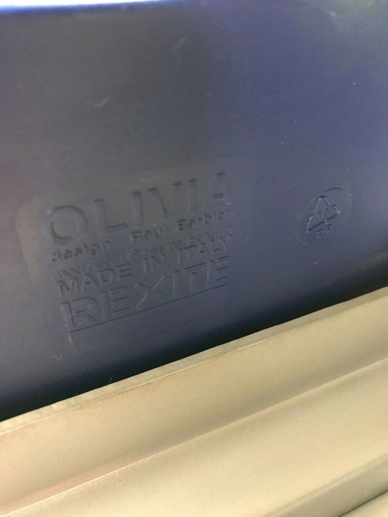 Image 1 of Banc 3 places Paul Barbieri Oliva Rexite 3 places Chaise Banc d'attente Chrome Italy