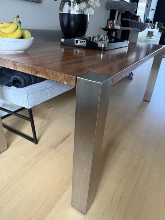 Tavolo da pranzo 4-6 persone Troubadour – Tavoli da pranzo, Aluminium, Wood (photo 3 of 6)
