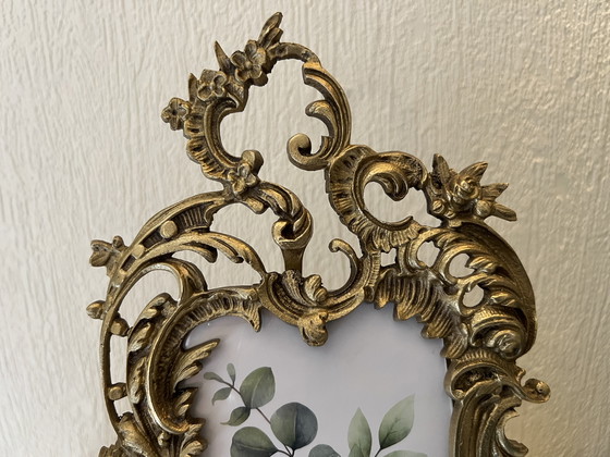 Image 1 of Rococo style bronze photo frame