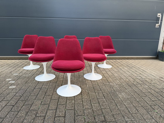 Image 1 of 6x original vintage Knoll Tulip dining chairs by Eero Saarinen
