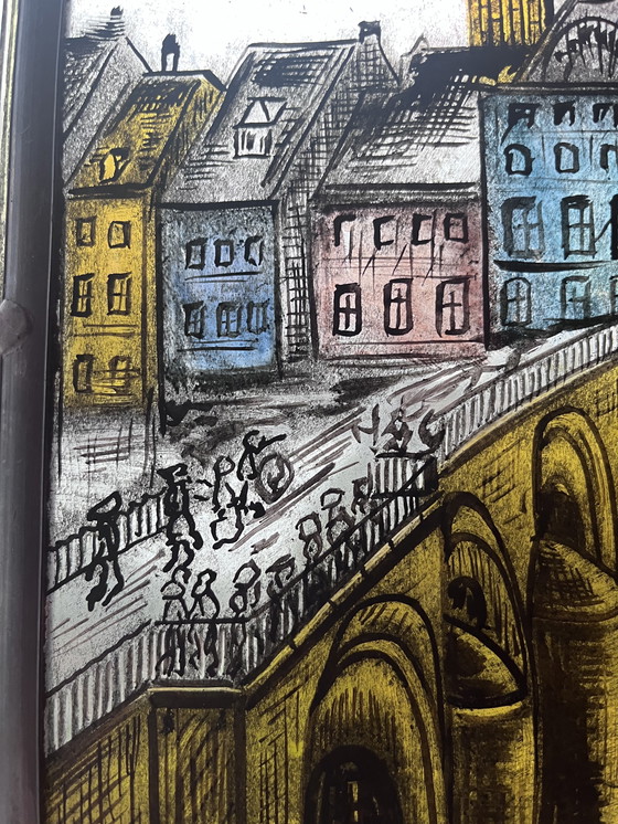 Image 1 of Vetrata al piombo con immagine di Maastricht