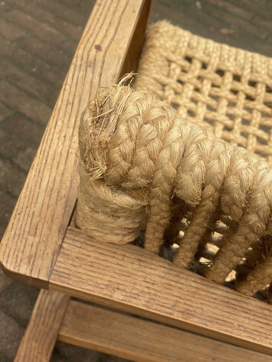 Image 1 of Fauteuil Bas van Pelt 1936 -chaise corde audoux minet