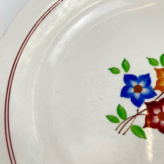 Image 1 of Piatto rotondo "L'alveare", Moulins Des Loups, XX secolo