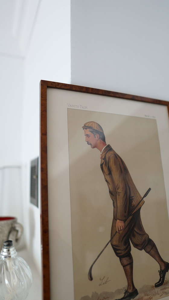 Image 1 of Affiche Ancienne Encadrée Vanity Fair “Mr. John Bull Junior” Par Lib (Liberio Prosperi)