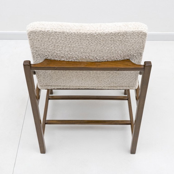 Image 1 of Set van vijf Vittorio Rossi eetkamerstoelen voor Lorenzon Italia, jaren 60.