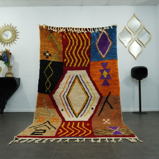 Berber Rug - 266 Cm X 152 Cm - Colored Wool