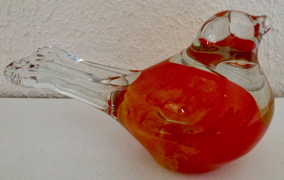 Image 1 of 3x Glass Decorative Birds, from Murano (-style), in beautiful bright colours.