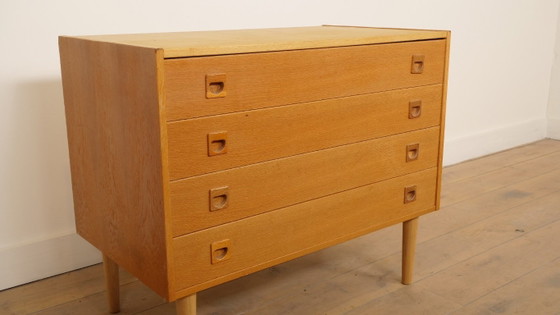 Image 1 of Commode danoise vintage | 4 tiroirs | Chêne