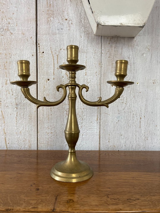 Image 1 of Three-branch candlestick