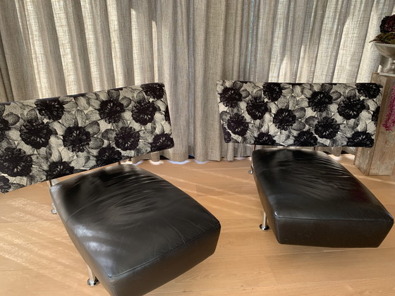 Image 1 of 2 x Leolux Akka, draaibare chaise longues