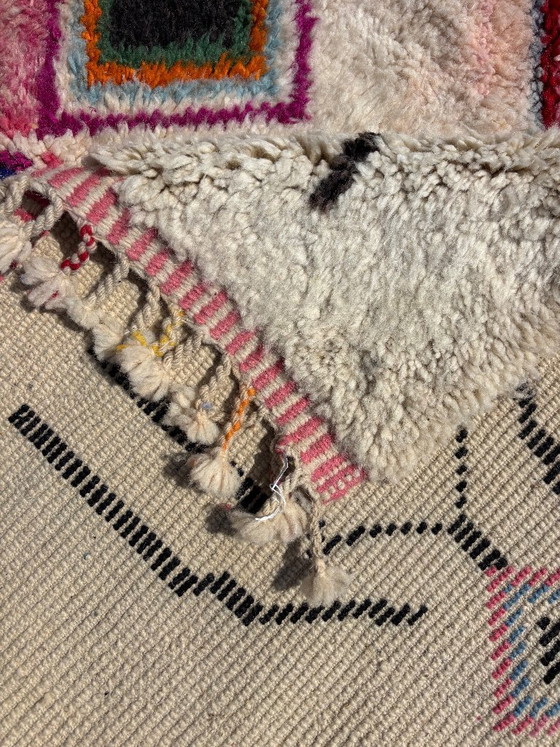 Image 1 of Tapis marocain moderne et coloré 200x300 cm, authentique tapis marocain, tapis berbère