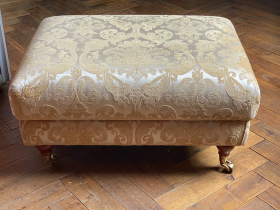 Image 1 of Ear armchair with footstool