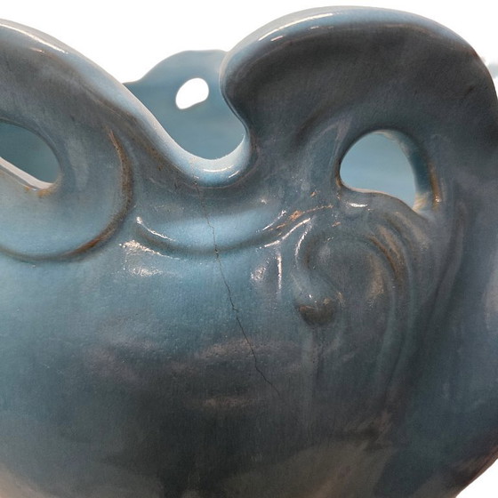 Image 1 of Vaso da fiori in ceramica Art Nouveau su colonna, primi anni del 1900