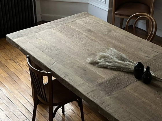 Image 1 of Kingstone Farmhouse Table in solid oak - 250 x 100 cm