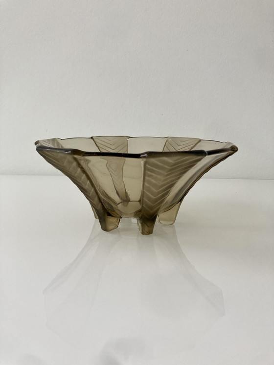 Image 1 of Plato de cristal Art Déco de 1930, modelo Athena, empresa Walther&Sohne