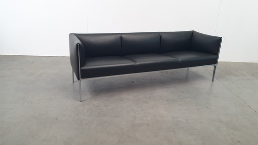 Asienta Design Canapé 3Z en cuir noir Wilkhahn Jehs & Laub 2019